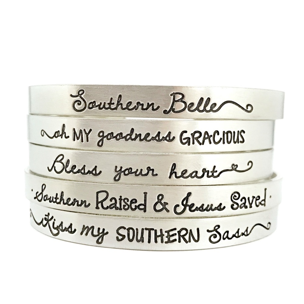 HANDMADE Southern Sayings Cuff